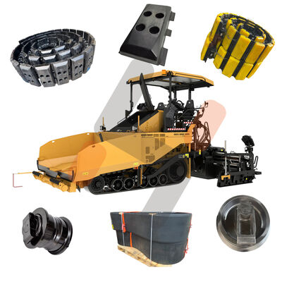 Bagian-bagian kereta bawah untuk Aspal Paver OEM Bagian penggantian Bagian depan Idler Track Roller Sprocket